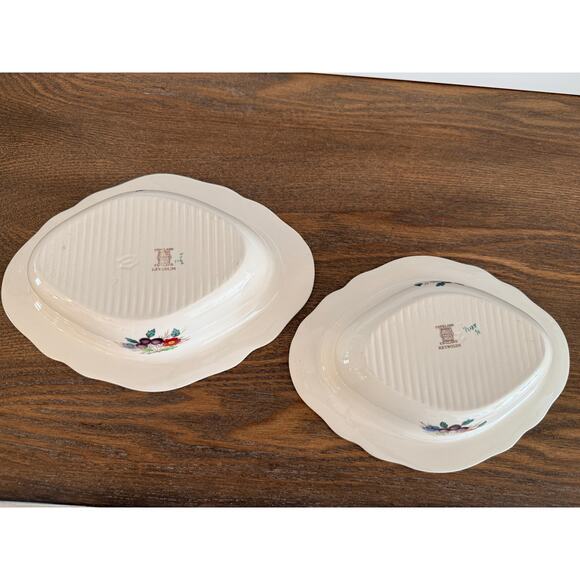 Copeland Spode England “Reynolds” Oval Serving Bowls 10½” & 9½” Vintage - Picture 5 of 9